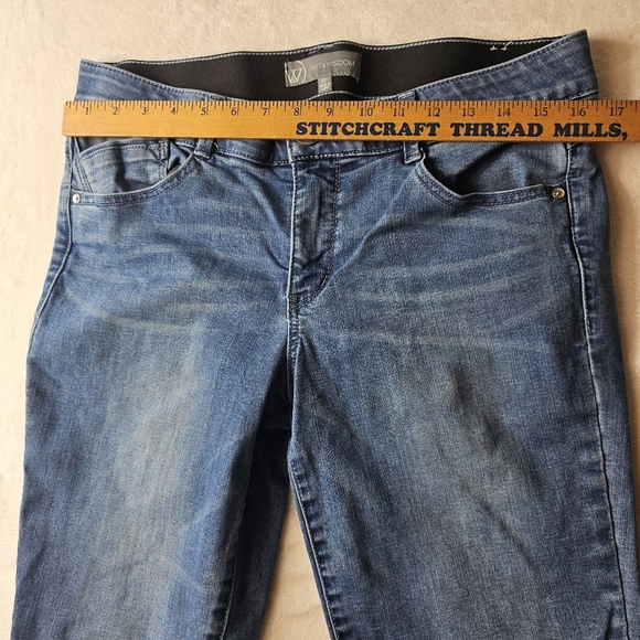 Wit & Wisdom Jeans 12 Skinny Denim Medium Blue Wash - Picture 2 of 11